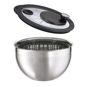 Rösle 16695 Cam Kapaklı Salata Kurutucu, 24 cm, 5.4 L