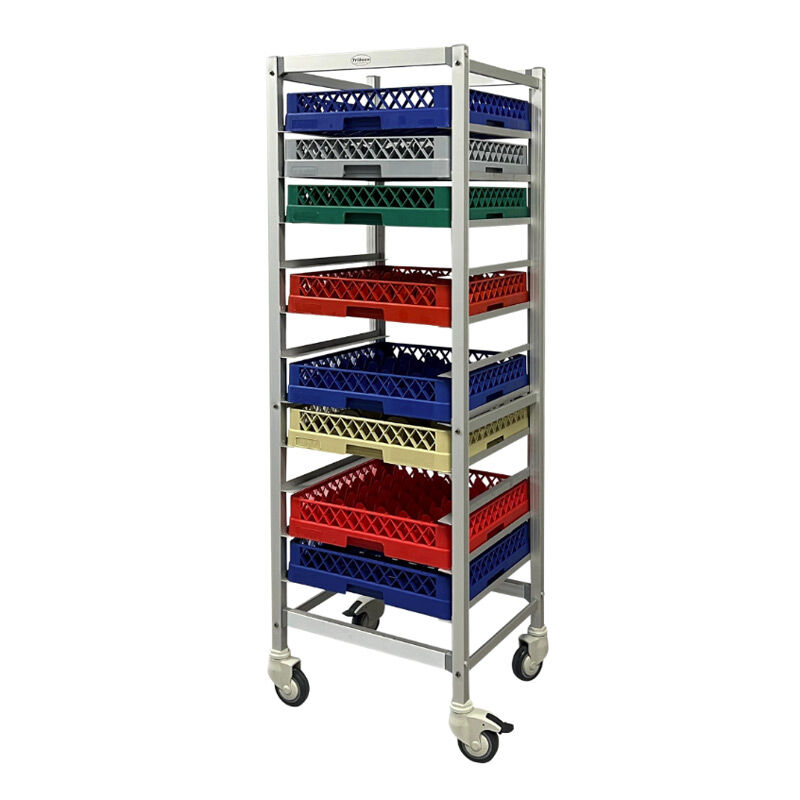 Tribeca BTA-11 Basket Taşıma Arabası, 11 Raflı, 52x58x177 cm - Görsel 2