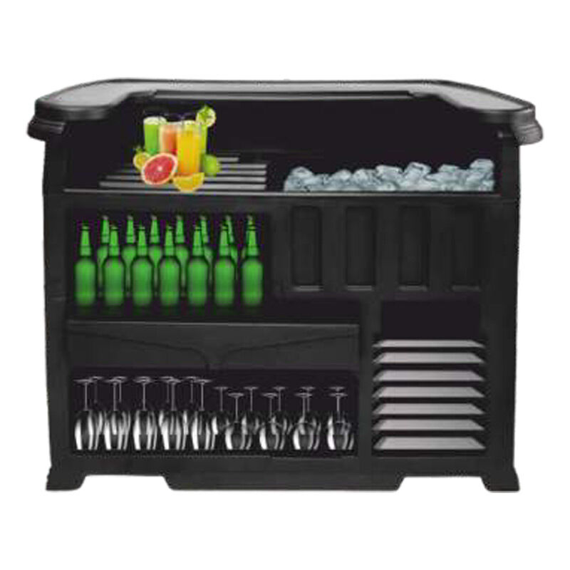 Tribeca TMB-130 Mobil Bar, 145x75x120 cm, Siyah