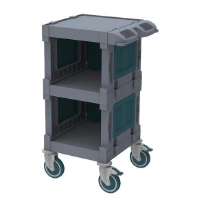 UTP Professional AC2701 Alfacart 3 Katlı Kapalı Servis Arabası, 62x57x106 cm