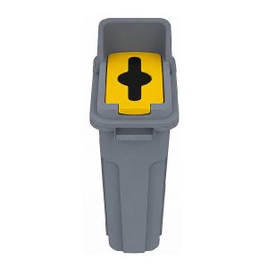 UTP Professional UTP409 Kilitli Açık Kapaklı Geri Dönüşüm Kovası, 70 L, Sarı