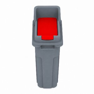 UTP Professional UTP410 Kilitli Kapalı Kapaklı Geri Dönüşüm Kovası, 70 L, Kırmızı