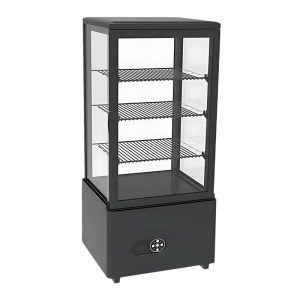 Vosco VFT-78L Dik Tip Soğuk Teşhir Dolabı, 78 L, 45.2x40.6x96.8 cm, Siyah