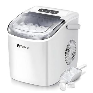 Vosco VHZB-12H Set Üstü Parmak Buz Makinesi, 12 kg/gün Kapasiteli, Beyaz