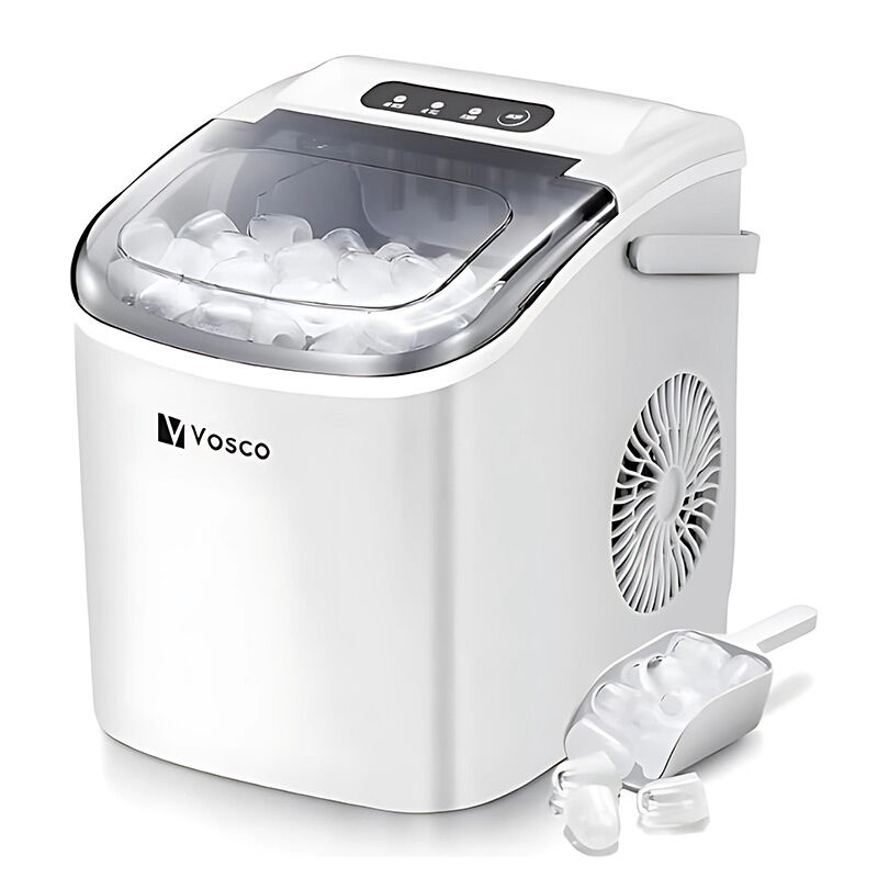 Vosco VHZB-12H Set Üstü Parmak Buz Makinesi, 12 kg/gün Kapasiteli, Beyaz