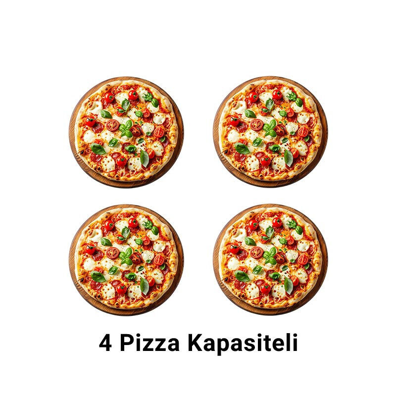 Vosco VWG-6T 25 cm 2+2 Pizza Kapasiteli Çift Katlı Pizza Fırını, Elektrikli - Görsel 2