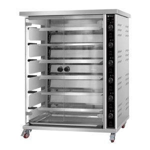 Vosco VWJG-6P 30 Piliç Kapasiteli Piliç Çevirme Fırını, Elektrikli